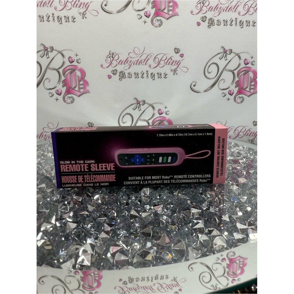 Remote cover pink bright Glow-in-the-Dark Remote Sleeve — Pink